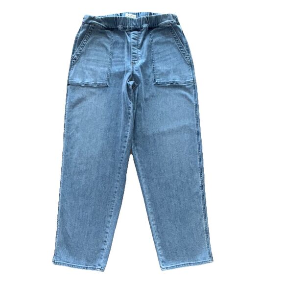 Madewell Women's Size XLT Pull-On Relaxed Tapered Leg Jeans - Picture 1 of 9